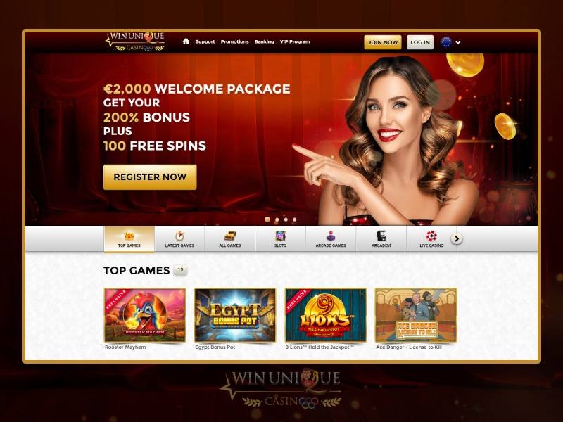 Gagnez des gains uniques avec l'application Win Unique Casino en ligne en France